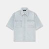 AMIRI 3D SHORT SLEEVE SNAP SHIRT