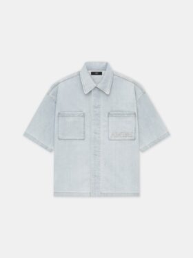 AMIRI 3D SHORT SLEEVE SNAP SHIRT