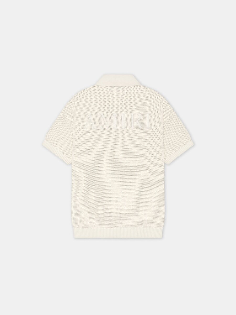 AMIRI CROCHET MESH SHIRT