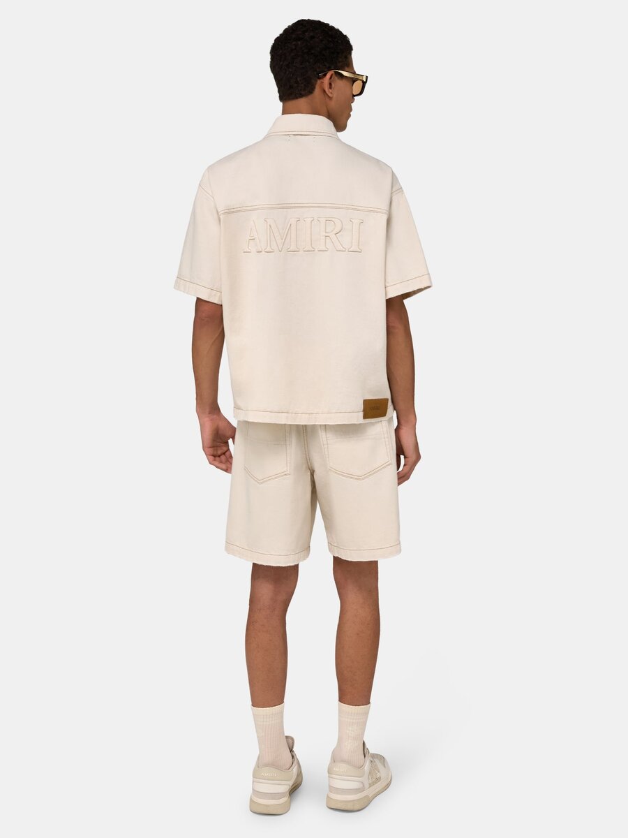 DRAWSTRING DENIM SHORT