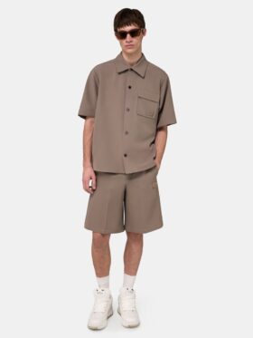 AMIRI PATCH CADY SHORT SLEEVE POCKET SHIRT