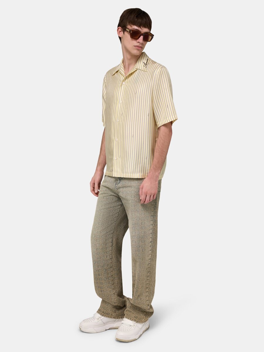 AMIRI SCRIPT BOWLING SHIRT