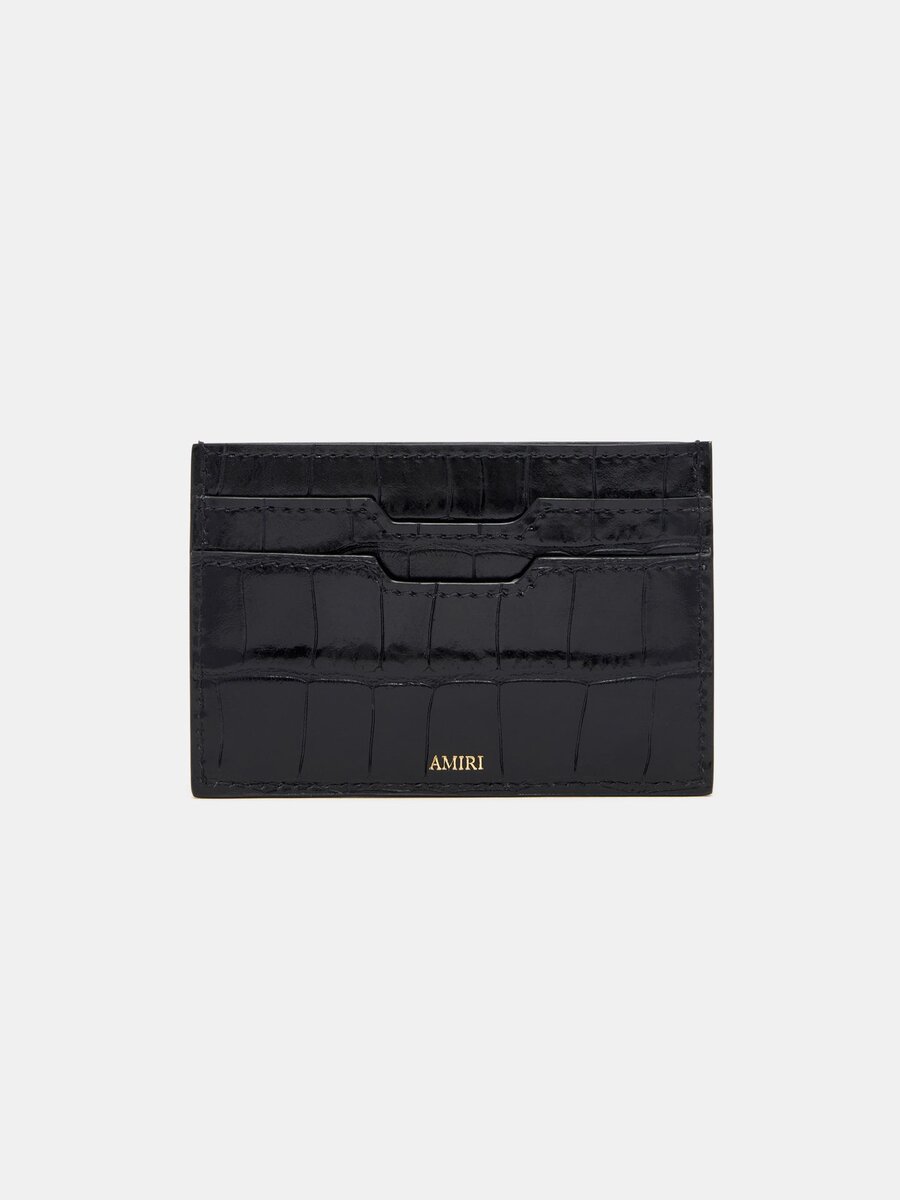 CROC EMBOSSED CARD HOLDER