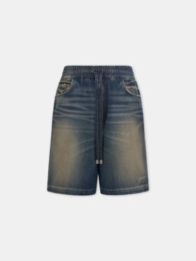 DRAWSTRING DENIM SHORT