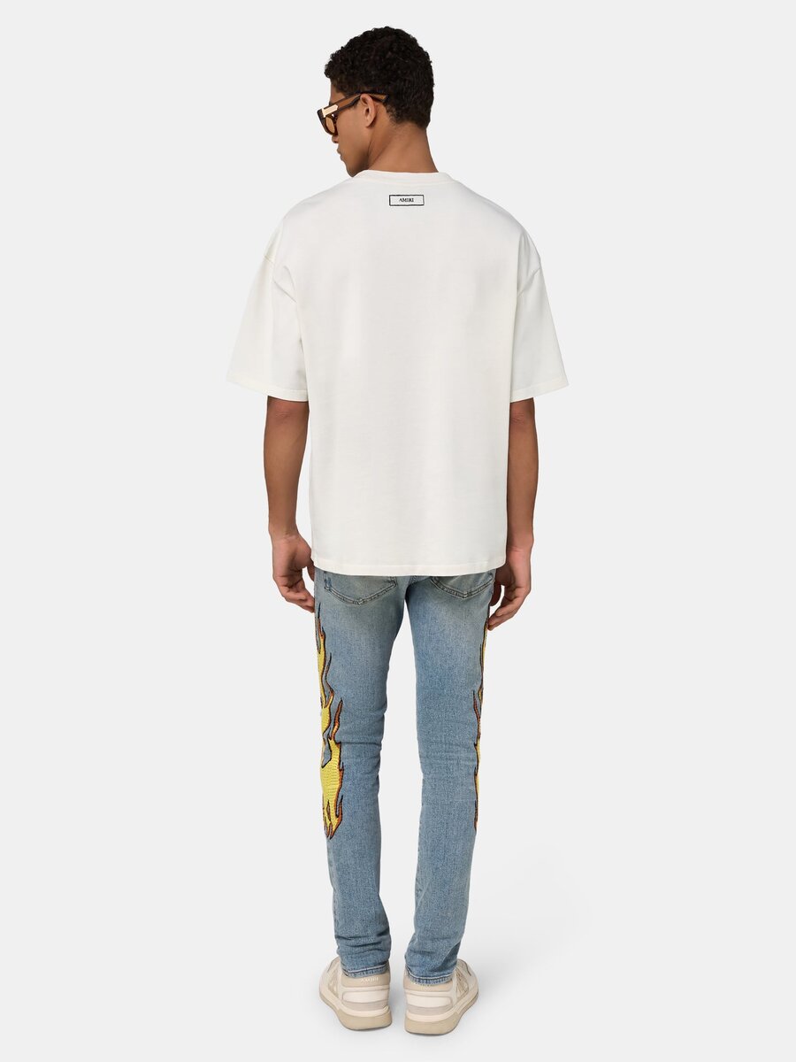 FLAMES EMB SKINNY JEAN