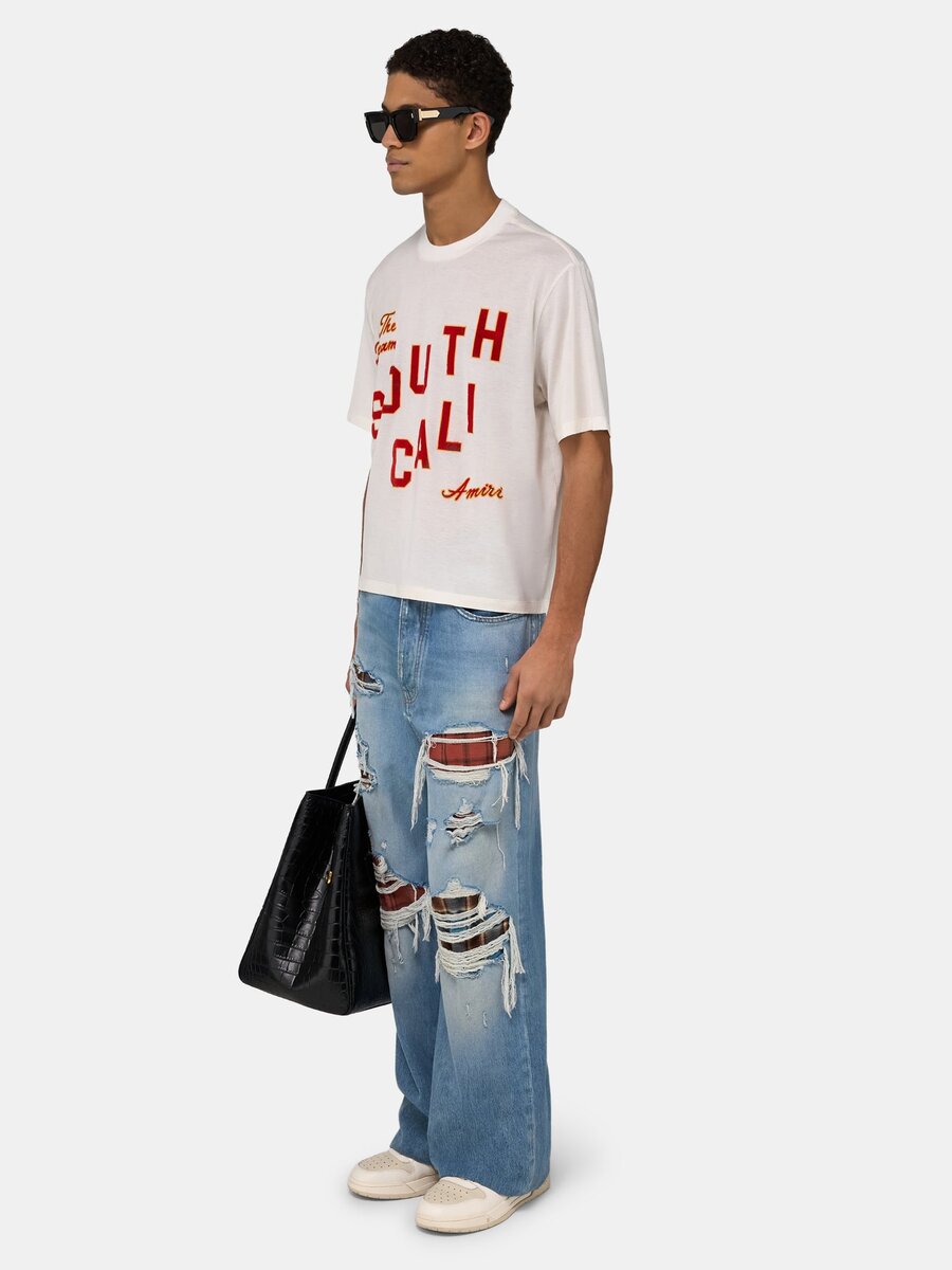 FLANNEL REPAIR BAGGY JEAN