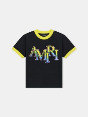 KIDS' AMIRI STAGGERED RINGER TEE