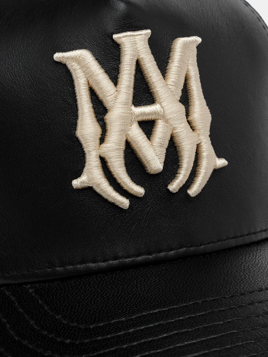 LEATHER MA TRUCKER HAT