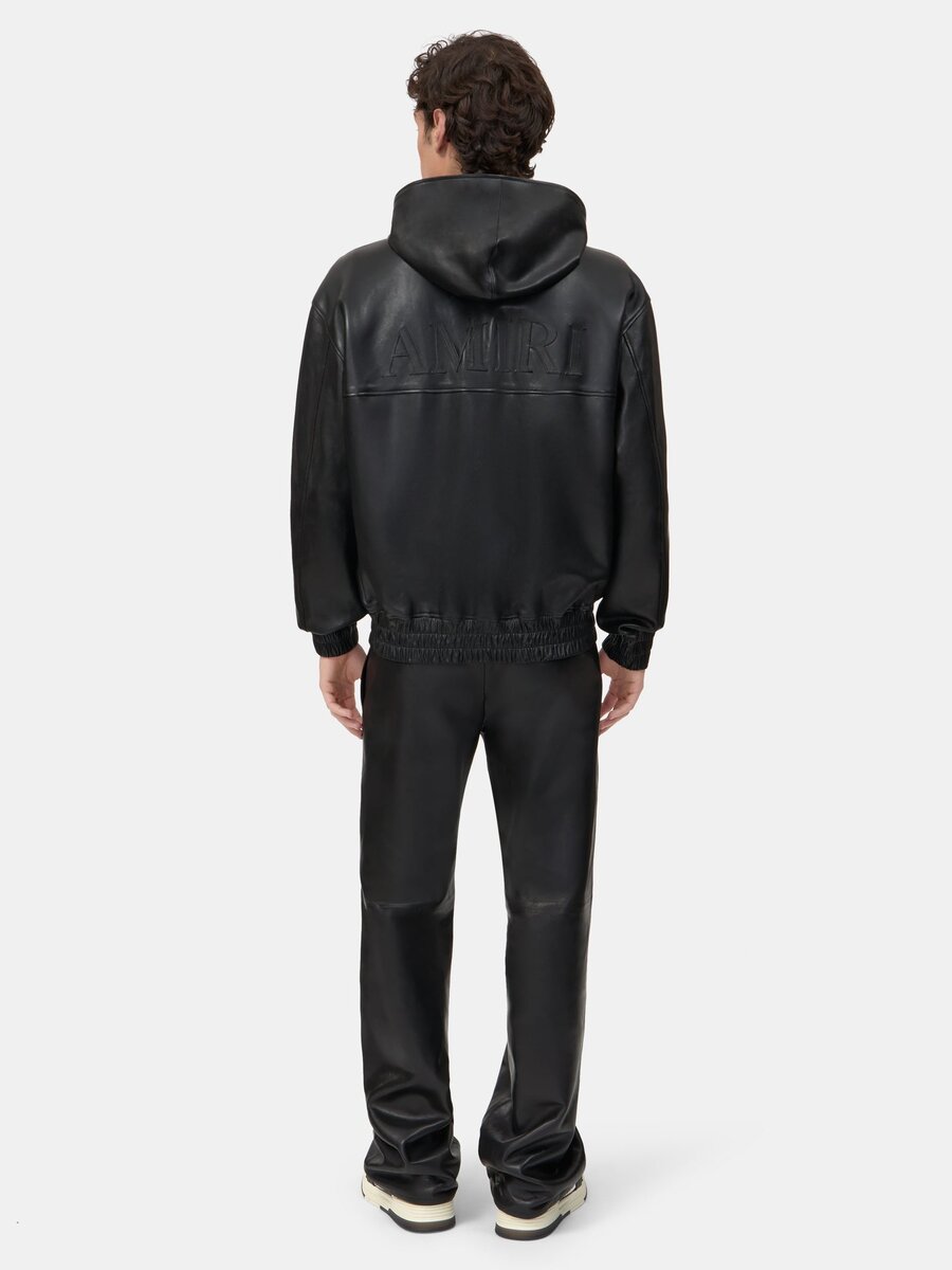 LEATHER TRACK PANT