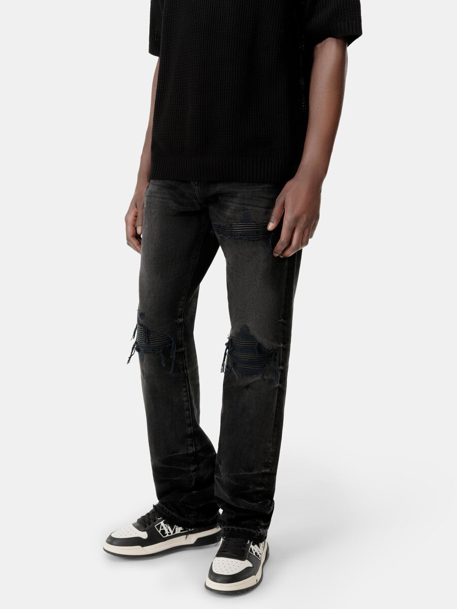 LEATHER STRAIGHT MX1 JEAN