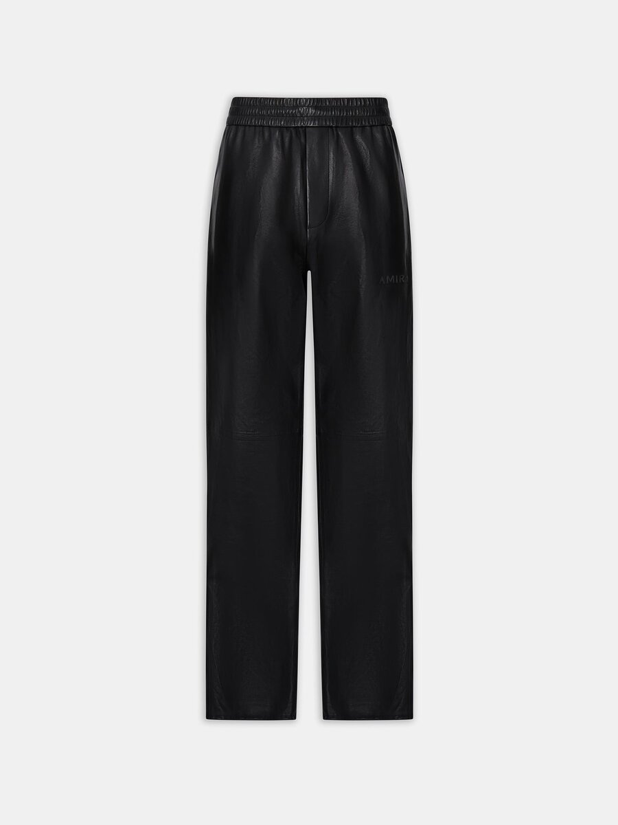 LEATHER TRACK PANT