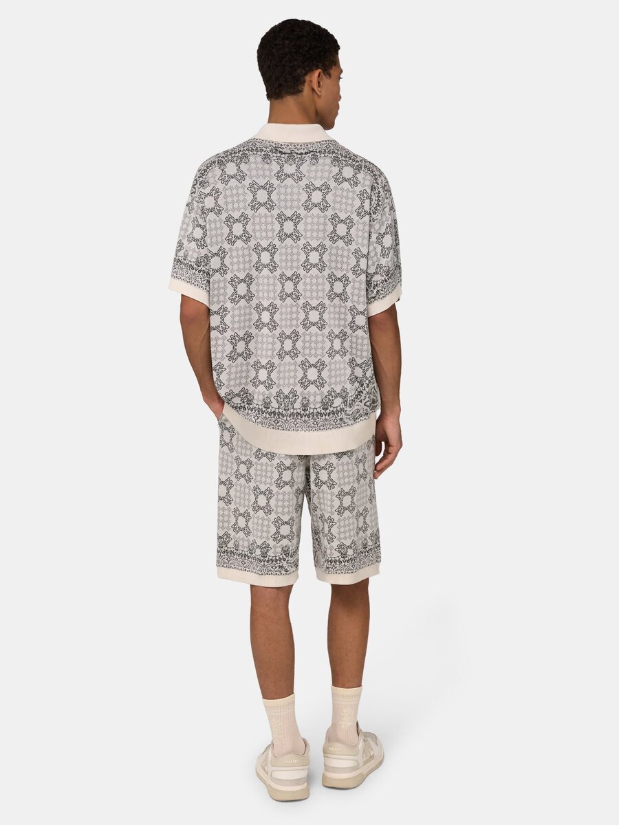 MA QUAD CHECK MESH KNIT SHORT