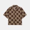 MA QUAD CHECKER OVERSIZED CAMP SHIRT