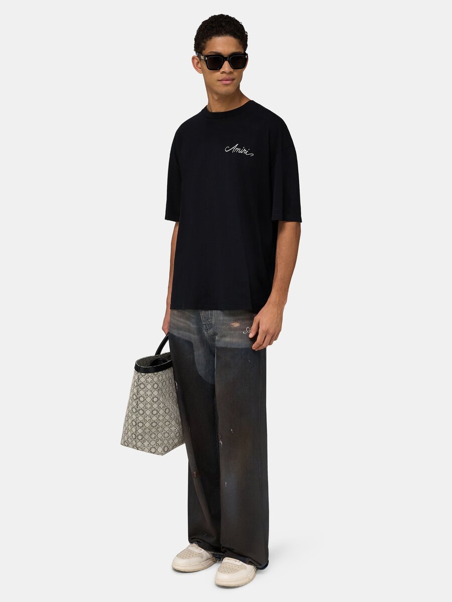 MA QUAD CHECKERBOARD OVERSIZED TEE