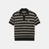 MA STRIPE KNIT SS POLO