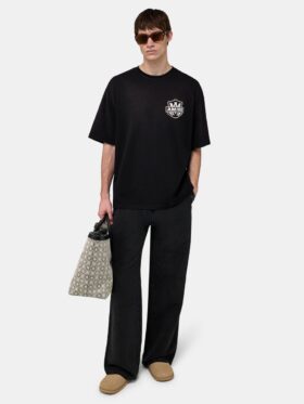 SCRIPT LINEN GD CASUAL PANT