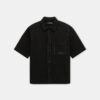 SCRIPT LINEN GD PKT SS SHIRT