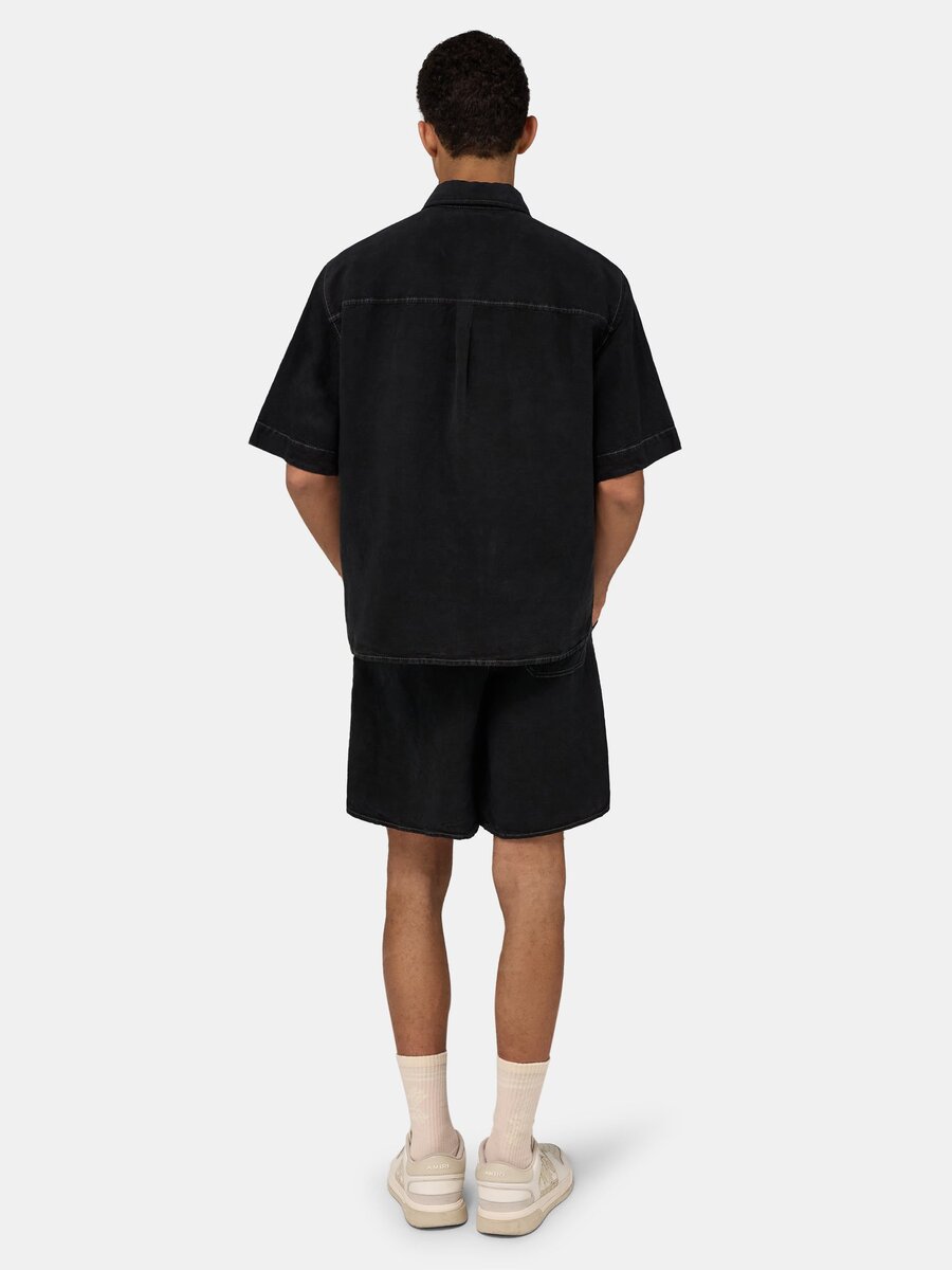 SCRIPT LINEN GD SHORT