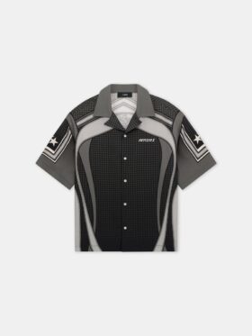 SPORT PANEL OVERSIZED CAMP SHIRT