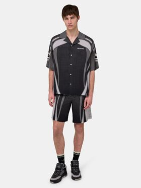 SPORT PANEL OVERSIZED CAMP SHIRT