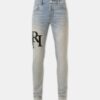 STAGGERED LOGO SKINNY JEAN