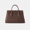 SUEDE CROC HONEY 50 TOTE