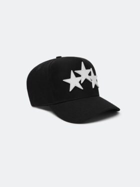 THREE STAR STAGGERED AMIRI FULL CANVAS HAT