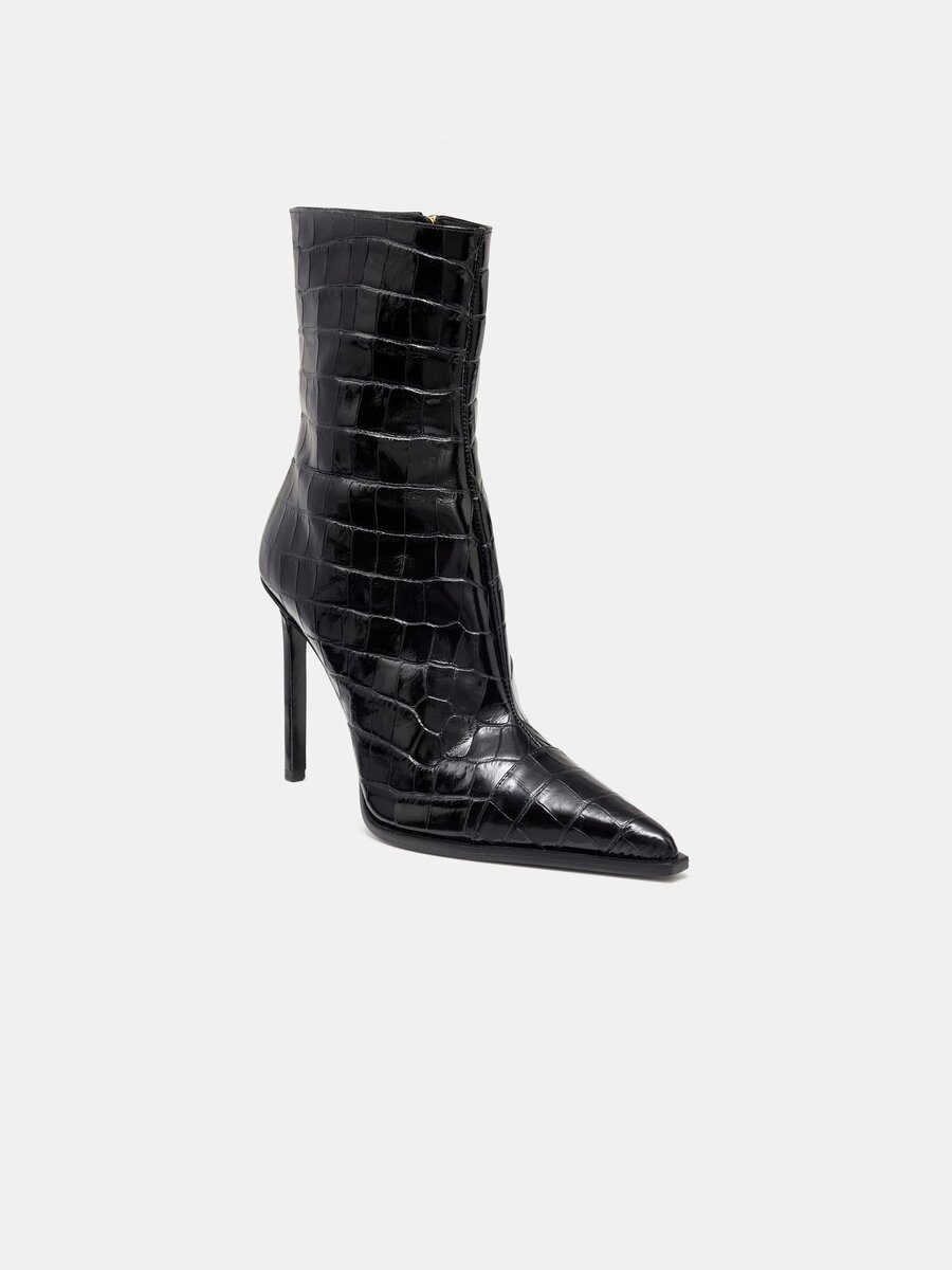 WOMEN'S CROC DEBOSSED MA STILETTO BOOT