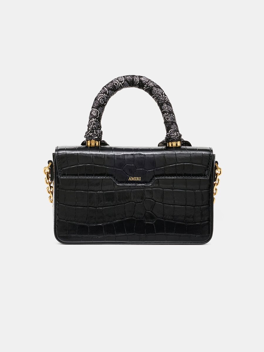 WOMEN'S CROC EMBOSSED LONG MA BAG
