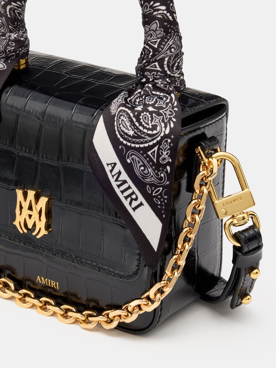 WOMEN'S CROC EMBOSSED MICRO MA BAG
