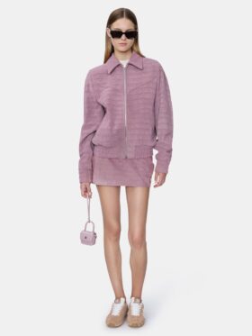 WOMEN’S CROC SUEDE MINI SKIRT