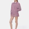 WOMEN'S CROC SUEDE MINI SKIRT