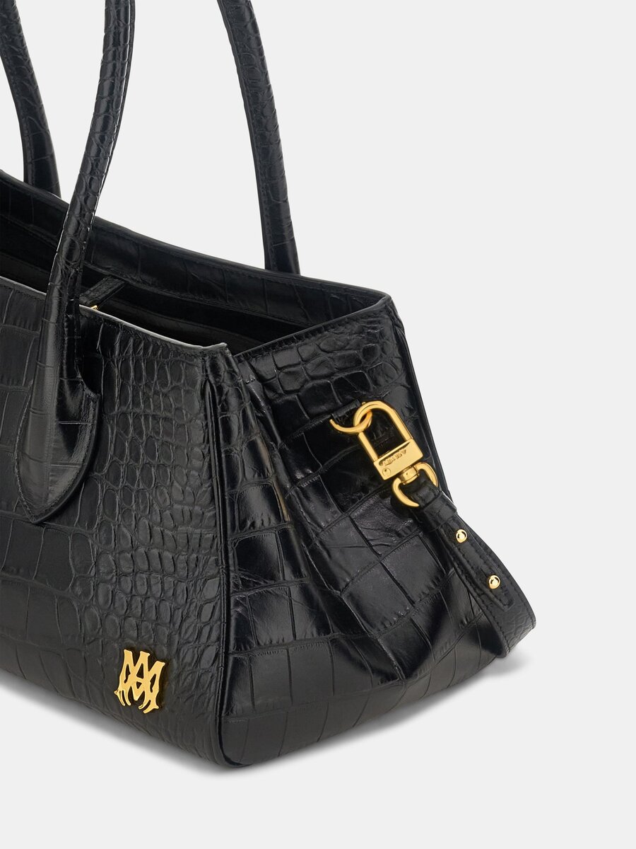 WOMEN'S EMBOSSED CROC HONEY 40 SHOULDER