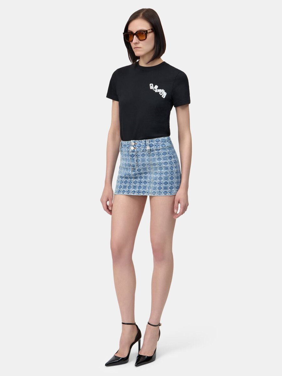 WOMEN'S MA QUAD JACQUARD MINI SKIRT