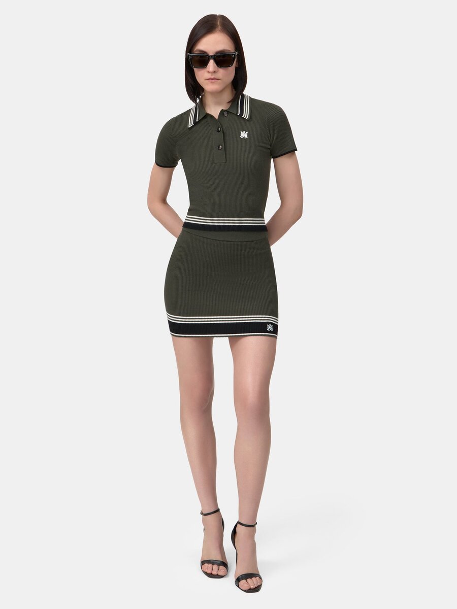 WOMEN'S MA STRIPE MINI SKIRT