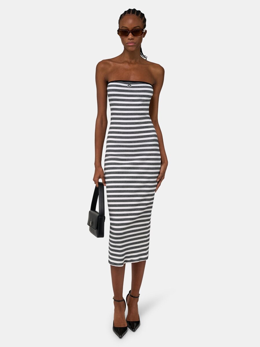 WOMEN'S MA STRIPED MAXI DRESS