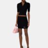 WOMEN'S SCRIPT RIB KNIT SS POLO