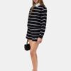 WOMEN'S STRIPED SWEATSHORT